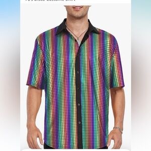 Men's Multicolor Casual Button Down Shirt